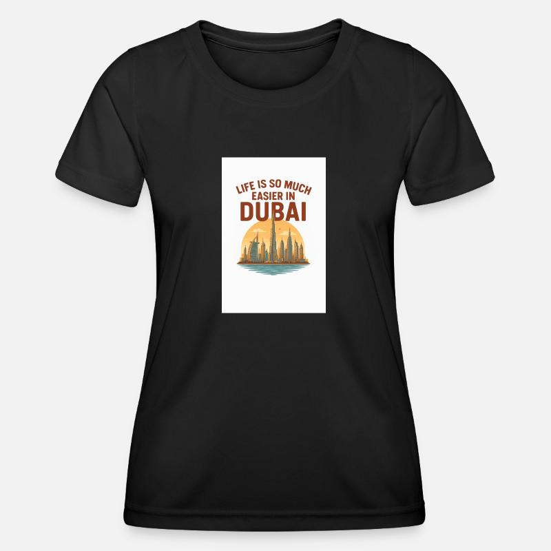 Easy dubai - Women's Functional T-Shirt - black