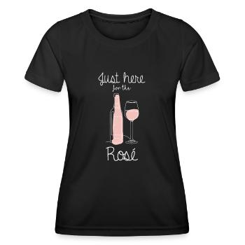 Rosé wine bestseller - Women's Functional T-Shirt - black - Front - AI Model Female 172 light (172cm)