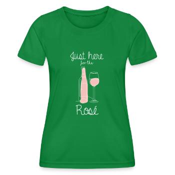 Rosé vin bestseller - T-shirt sport Femme - vert - Devant - AI Model Female 172 dark (172cm)