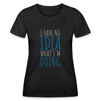 Aucune idée - T-shirt sport Femme - noir - Devant - AI Model Female 172 light (172cm)