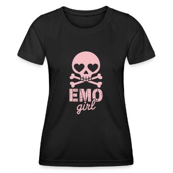 Fille emo ! - T-shirt sport Femme - noir - Devant - AI Model Female 172 light (172cm)