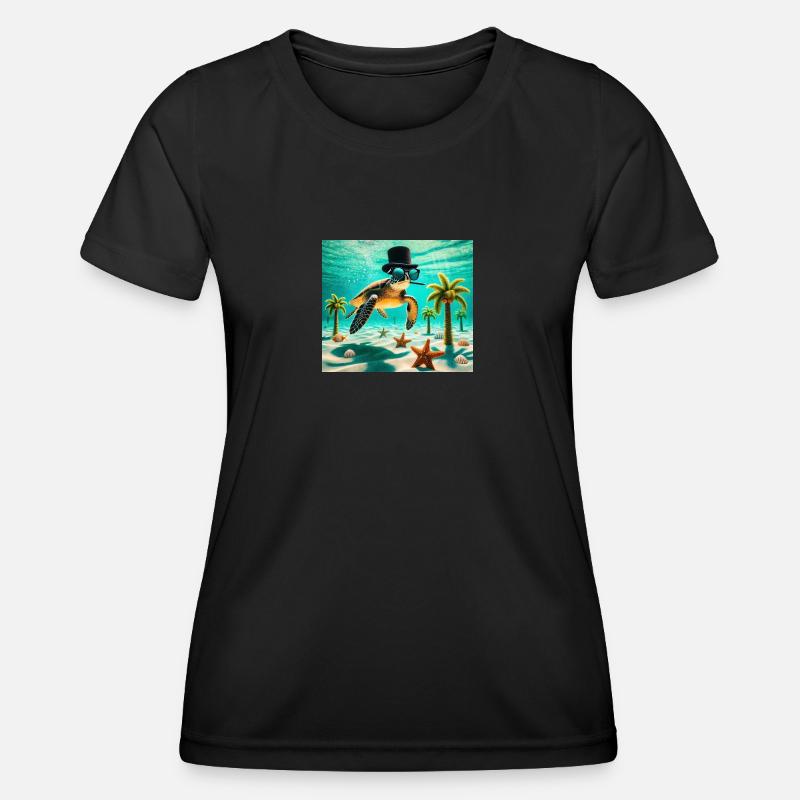 Turtle - Women's Functional T-Shirt - black