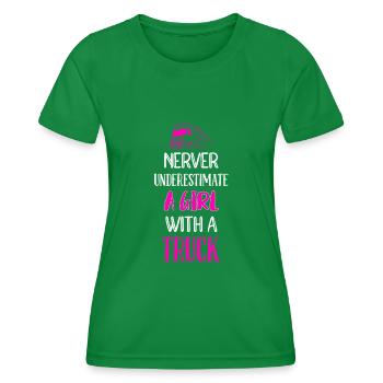 Truck driver Truck driver Professional driver - Women's Functional T-Shirt - kelly green - Front - AI Model Female 172 dark (172cm)