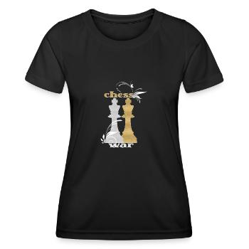 Chess, King - Women's Functional T-Shirt - black - Front - AI Model Female 172 light (172cm)