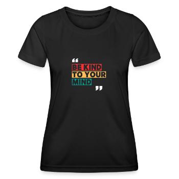 Be kind - Frauen Funktions-T-Shirt - Schwarz - Vorne - AI Model Female 172 light (172cm)