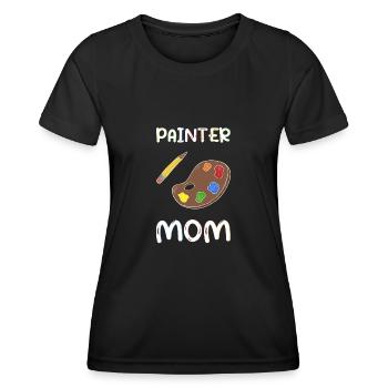 Painter Craftsman Profession Quote Gift - Women's Functional T-Shirt - black - Front - AI Model Female 172 light (172cm)