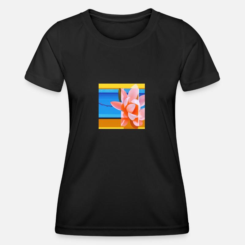 ROSA ROSA - Maglietta sportiva per donna - nero