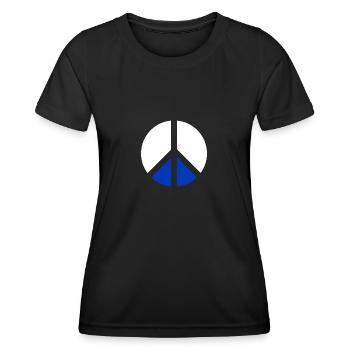 Israel Frieden Spaß Geschenk - Frauen Funktions-T-Shirt - Schwarz - Vorne - AI Model Female 172 light (172cm)