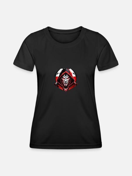 Teufel - Frauen Funktions-T-Shirt - Schwarz