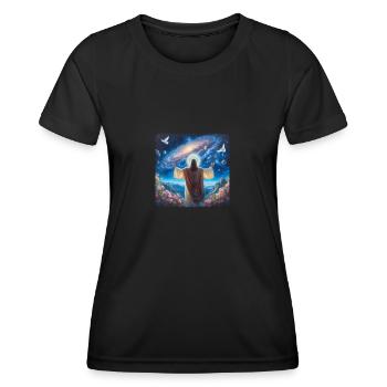 Image 32 - T-shirt sport Femme - noir - Devant - AI Model Female 172 light (172cm)