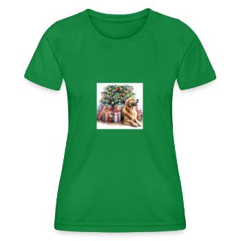 Goldie Christmas - Frauen Funktions-T-Shirt - Kelly Green - Vorne - AI Model Female 172 dark (172cm)