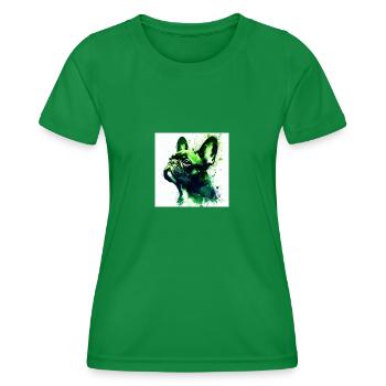 Bully Love - Women's Functional T-Shirt - kelly green - Front - AI Model Female 172 dark (172cm)