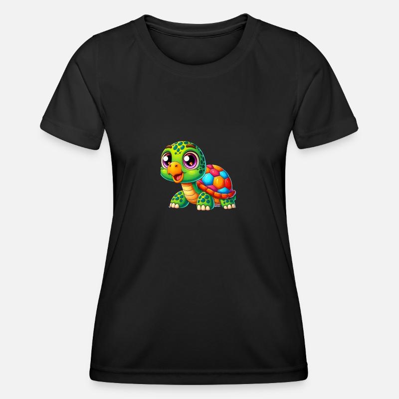 Child Turtle - Women's Functional T-Shirt - black
