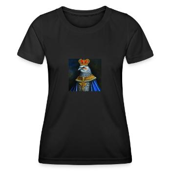 Aigle dans la couronne - T-shirt sport Femme - noir - Devant - AI Model Female 172 light (172cm)