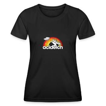 Acidelch - Frauen Funktions-T-Shirt - Schwarz - Vorne - AI Model Female 172 light (172cm)