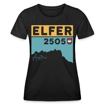 Elfer Berg Elferspitze Hike Normalweg Tirol - Women's Functional T-Shirt - black - Front - AI Model Female 172 light (172cm)