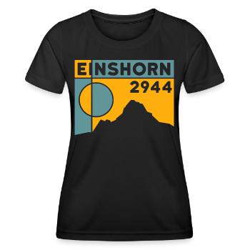 Einshorn Ski Tour Randonnée En Montagne Randonnée Souvenir - T-shirt sport Femme - noir - Devant - AI Model Female 172 light (172cm)