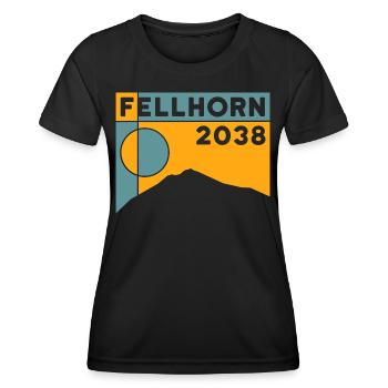 Fellhorn Fleurs Randonnée Randonnée Allgäu Souvenirs - T-shirt sport Femme - noir - Devant - AI Model Female 172 light (172cm)