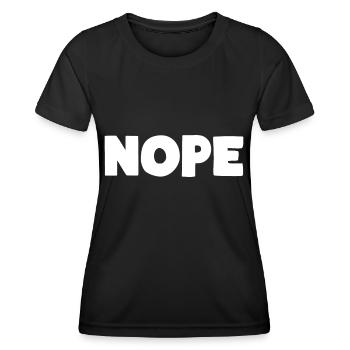 NOPE - Women's Functional T-Shirt - black - Front - AI Model Female 172 light (172cm)