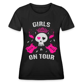 Mädels auf Tour - Frauen Funktions-T-Shirt - Schwarz - Vorne - AI Model Female 172 light (172cm)