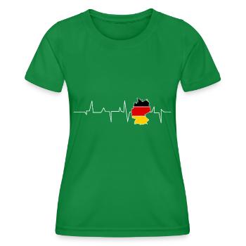 Germany - Women's Functional T-Shirt - kelly green - Front - AI Model Female 172 dark (172cm)
