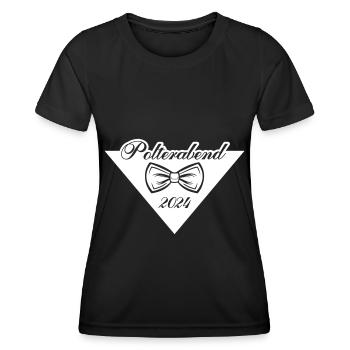 Polterabend 2024 - Frauen Funktions-T-Shirt - Schwarz - Vorne - AI Model Female 172 light (172cm)