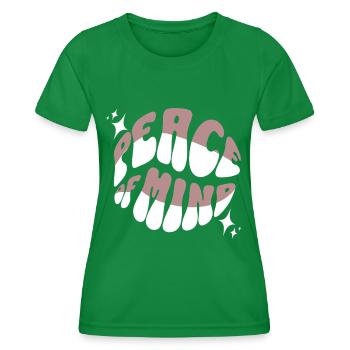 Peace of Mind – Entspannung, Achtsamkeit & innere - Frauen Funktions-T-Shirt - Kelly Green - Vorne - AI Model Female 172 dark (172cm)