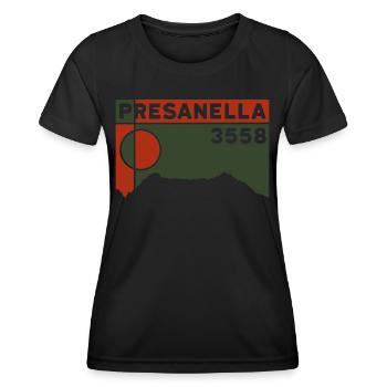 Cima Presanella Ascent Mountain High Tour Glacier - Women's Functional T-Shirt - black - Front - AI Model Female 172 light (172cm)
