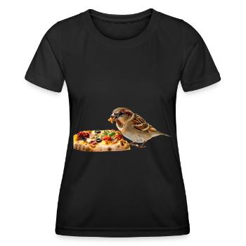 Finch Bird - Frauen Funktions-T-Shirt - Schwarz - Vorne - AI Model Female 172 light (172cm)