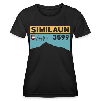 Similaun Glacier Climb High Tour Ötztal Tyrol - Women's Functional T-Shirt - black - Front - AI Model Female 172 light (172cm)