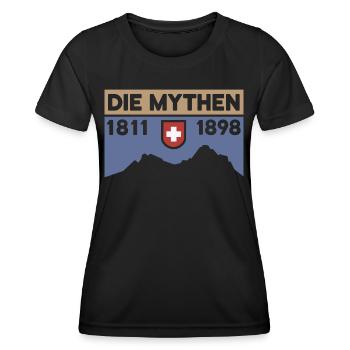 Big Little Myths Randonnée Randonnée Souvenir - T-shirt sport Femme - noir - Devant - AI Model Female 172 light (172cm)
