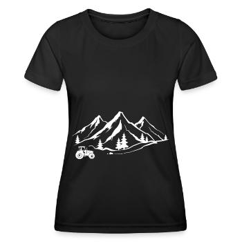 Mountain 1 and Agriculture - - Women's Functional T-Shirt - black - Front - AI Model Female 172 light (172cm)