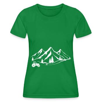 Montagne 1 et Agriculture - - T-shirt sport Femme - vert - Devant - AI Model Female 172 dark (172cm)