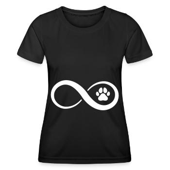 Unendlichkeit und Hund 3 - (do) - Frauen Funktions-T-Shirt - Schwarz - Vorne - AI Model Female 172 light (172cm)
