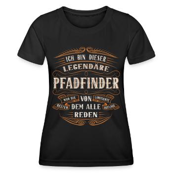 Pfadfinder ich bin dieser legendäre Pfadfinder - Frauen Funktions-T-Shirt - Schwarz - Vorne - AI Model Female 172 light (172cm)