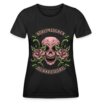 Düsseldorf Frau böse mädchen Düsseldorf - Frauen Funktions-T-Shirt - Schwarz - Vorne - AI Model Female 172 light (172cm)