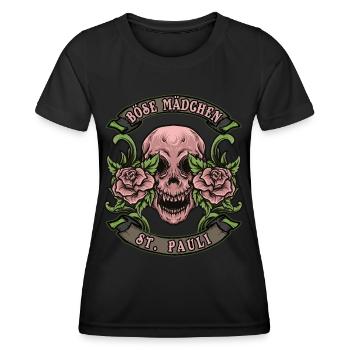 St. Pauli Frau Böse Mädchen St. Pauli - T-shirt sport Femme - noir - Devant - AI Model Female 172 light (172cm)