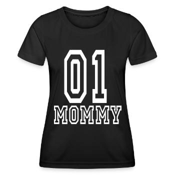 erster Muttertag - Frauen Funktions-T-Shirt - Schwarz - Vorne - AI Model Female 172 light (172cm)