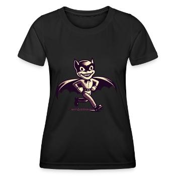 Lustige Halloween Party Gruseliger Spuk - Frauen Funktions-T-Shirt - Schwarz - Vorne - AI Model Female 172 light (172cm)