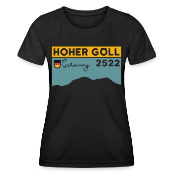 Hoher Göll Climbing Crossing Westgrat Hiking - Women's Functional T-Shirt - black - Front - AI Model Female 172 light (172cm)