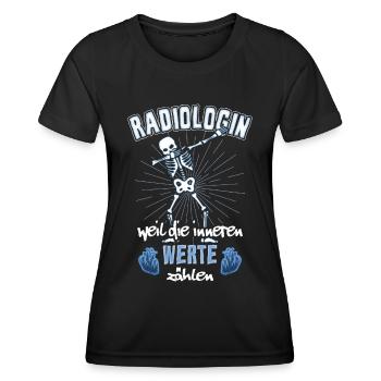 Radiologin Radiologie - Frauen Funktions-T-Shirt - Schwarz - Vorne - AI Model Female 172 light (172cm)