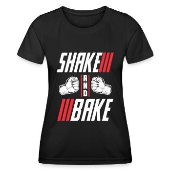 Shake And Bake - Frauen Funktions-T-Shirt - Schwarz - Vorne - AI Model Female 172 light (172cm)