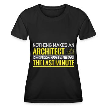 Architecte Cadeau Profession Architecture Emploi Architecte - T-shirt sport Femme - noir - Devant - AI Model Female 172 light (172cm)
