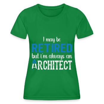 Architecte Cadeau Profession Architecture Emploi Architecte - T-shirt sport Femme - vert - Devant - AI Model Female 172 dark (172cm)