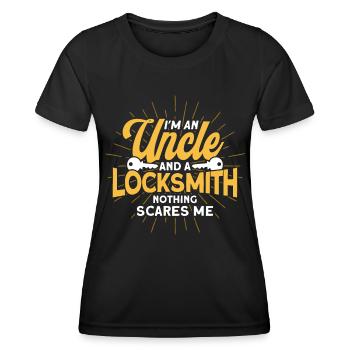 Locksmith Lock Picking Employee Locksmith - Women's Functional T-Shirt - black - Front - AI Model Female 172 light (172cm)