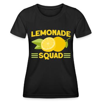 Limonadenstand Zitronensaft Limonade Geschäft - Frauen Funktions-T-Shirt - Schwarz - Vorne - AI Model Female 172 light (172cm)