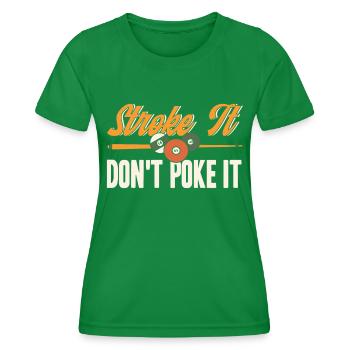 Billard Geschenkidee Billardspieler Pool Snooker - Frauen Funktions-T-Shirt - Kelly Green - Vorne - AI Model Female 172 dark (172cm)