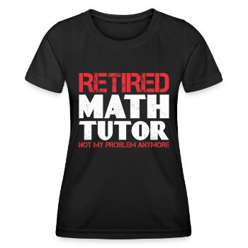 Tuteur Cadeau Tuteur - T-shirt sport Femme - noir - Devant - AI Model Female 172 light (172cm)
