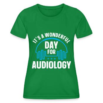 Audiology Audiologists - Women's Functional T-Shirt - kelly green - Front - AI Model Female 172 dark (172cm)