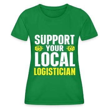 Logistiker Logistik - Frauen Funktions-T-Shirt - Kelly Green - Vorne - AI Model Female 172 dark (172cm)